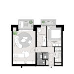 Ingekleurde plattegrond bouwnummer 14- type B_72dpi